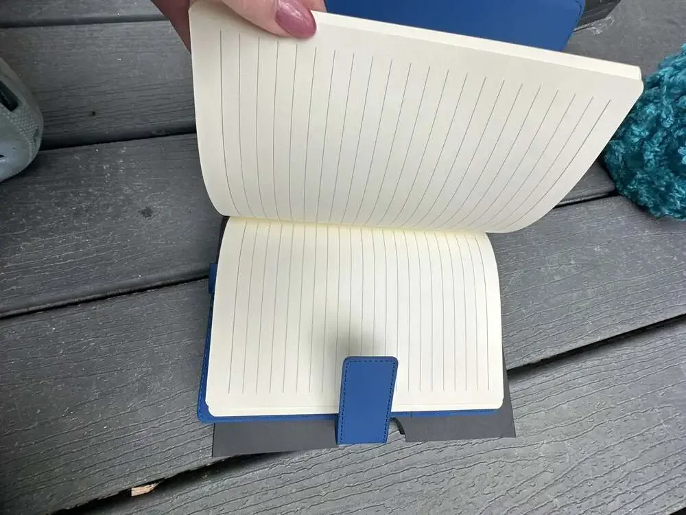 The Amazing Office Tree of Life Refillable Blue Faux Leather Journal 5x8